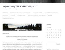Tablet Screenshot of haydenfamilyfootandankleclinic.com